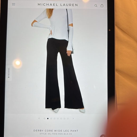 Michael Lauren Derby Core Wide Leg Pant - Picture 2 of 6